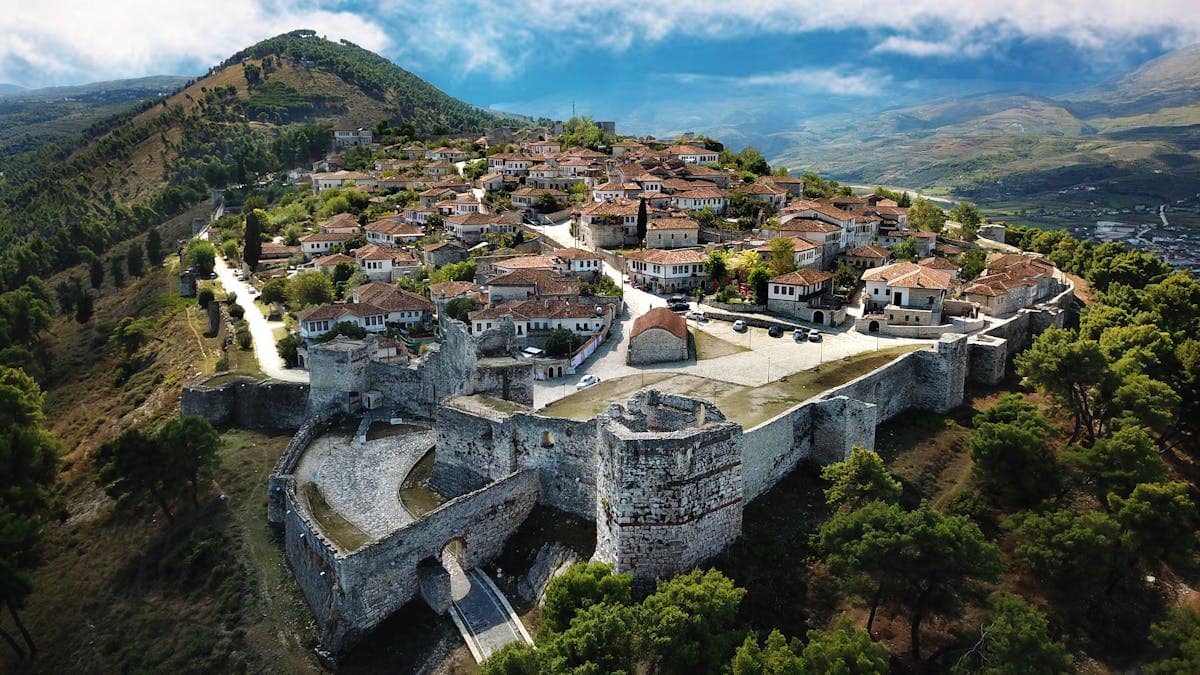 Citadel of Berat, Albania, overlooking the historic old town