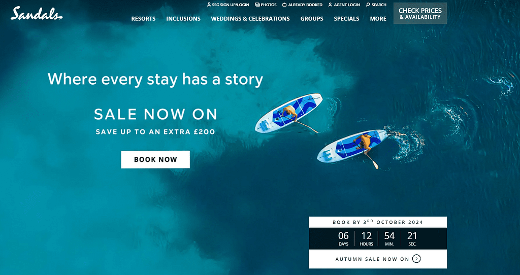 Sandals Autumn sale