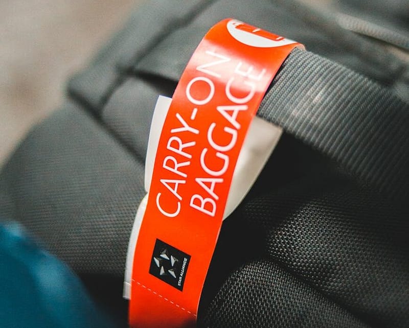 carry on baggage tag