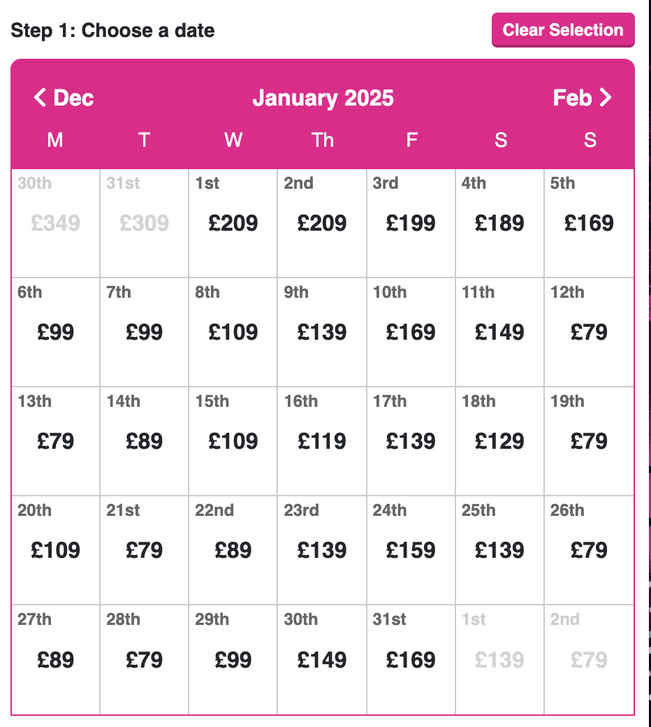 Amsterdam city break deal search result